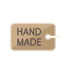 Hand Made Label Icon Flat Cloth Tag