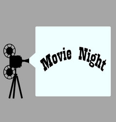 Movie Night Projector Background