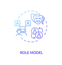 Role Model Concept Icon