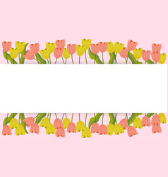 Horizontal Mockup For Postcard Tulips