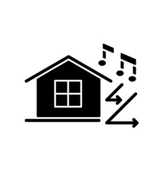 Sound Insulation Black Glyph Icon