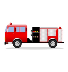 Cartoon fire engine to rescue Royalty Free Vector Image