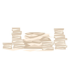 Many Stack Papers Flat Paper Pile Flat