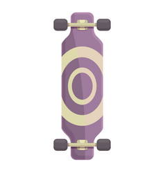 Style Longboard Icon Cartoon Retro Board