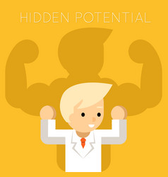 Hidden Potential Concept Businessman