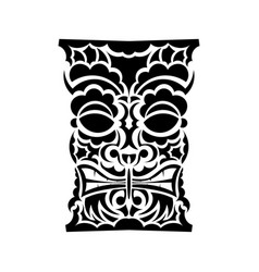 Tattoo Mask In The Polynesian Style Maori Face