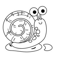 Hand Drawn Snail Character