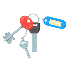 Keyring Cartoon Icon Property Symbol Door Keys