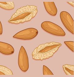 Seamless Pattern Almonds