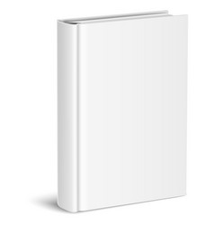 Realistic Book Mockup Blank White Standing