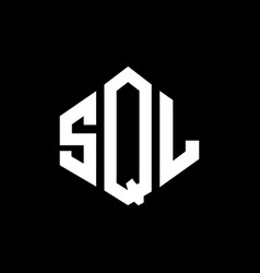 Sql Letter Logo Design With Polygon Shape