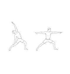 Yoga Warrior Poses Or Virabhadrasana I