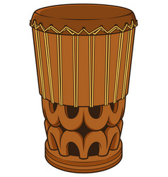 Hawaiian Pahu Drum Cartoon Clip Art