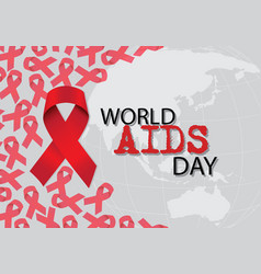 Ribbon Aids Awareness World Aids Day Symbol