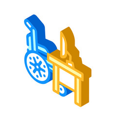 Working From Home Inclusive Life Isometric Icon