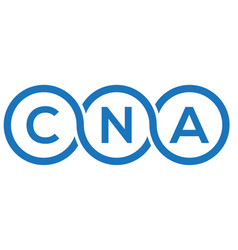 Cna Letter Logo Design On White Background