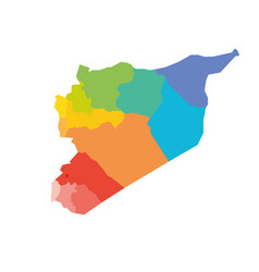 Syria - Political Map Of Governorates