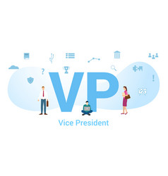 Vp Vice President Concept With Big Word Or Text