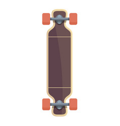 Balance Longboard Icon Cartoon Shape Board