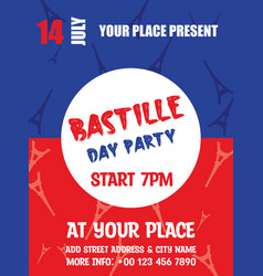 Bastille Day Celebration Party Flyer Design