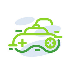 Controler Technology Icon With Green Outline