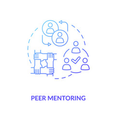 Peer Mentoring Concept Icon