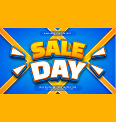 Sale Day 3d Editable Text Effect Template