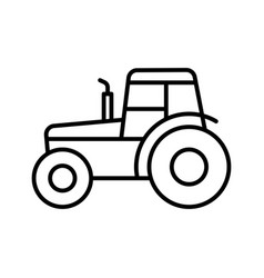 Tractor Outline Icon Farm Pictogram