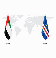 United Arab Emirates And Cape Verde Flags