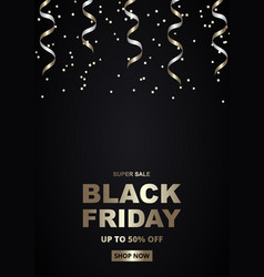 Black Friday Luxury Gold And Black Vertical Sale