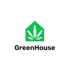 Green House Leaf Logo