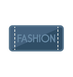 Blue Fashion Tag Icon Flat Cotton Fabric