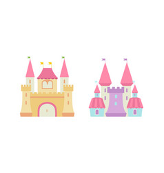 Princess Castle And Fortress With Tall Towers