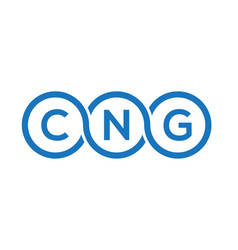 Cng Letter Logo Design On White Background