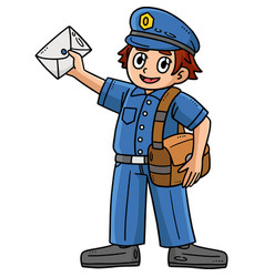 Postman Cartoon Colored Clipart