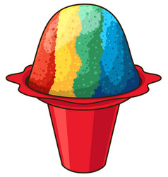 Hawaiian Shave Ice Cartoon Clip Art