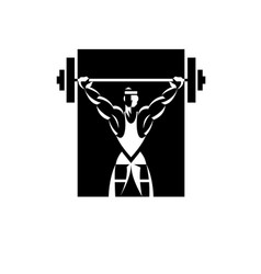 Weightlifter Athlete Silhouette