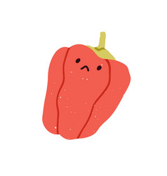 Cute Bell Pepper Upset Sad Emotion Funny Food