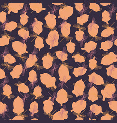 Dragonfly Seamless Pattern On Acorn Background