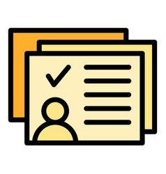 User Online Documents Icon Flat