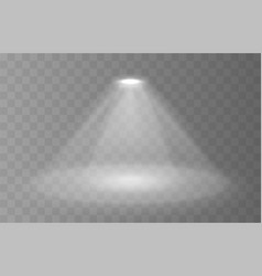 Spotlight scene light effect spot projector ray Vector Image