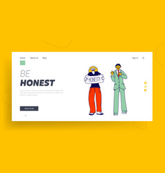 People Swear And Tell Truth Landing Page Template