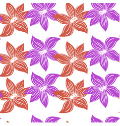 Cute Stylized Bud Flowers Background Abstract