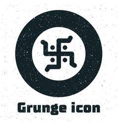 Grunge Hindu Swastika Religious Symbol Icon