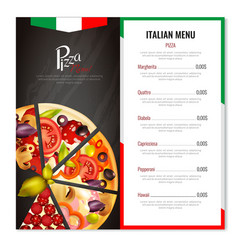 Italian Pizza Menu Design