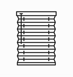 Window Horizontal Blind Roller Shade Line Icon