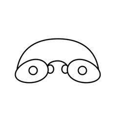 Glasses Solarium Accessory Line Icon