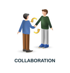 Collaboration Icon 3d From Crowdfunding