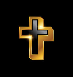 Golden Luxury Cross Sign 2