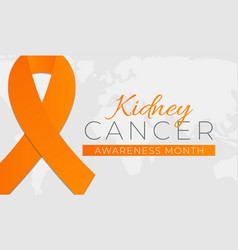 Kidney Cancer Awareness Month Background Banner